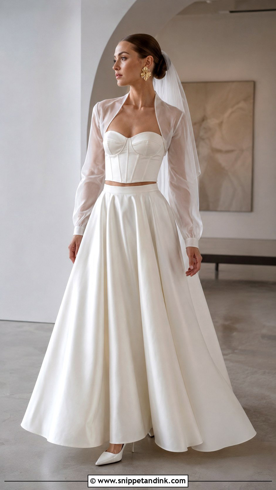 Milla Nova Two Piece Wedding Dress - Snippet and Ink - 20 Mila Nova Wedding Dress Ideas