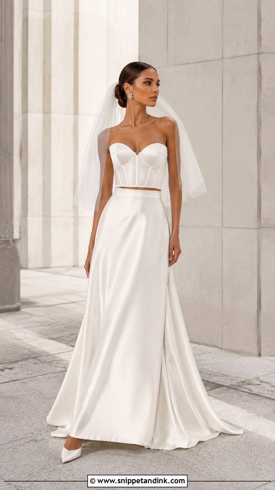 Milla Nova Two Piece Wedding Dress - Snippet and Ink - 20 Millanova Wedding Dress Ideas