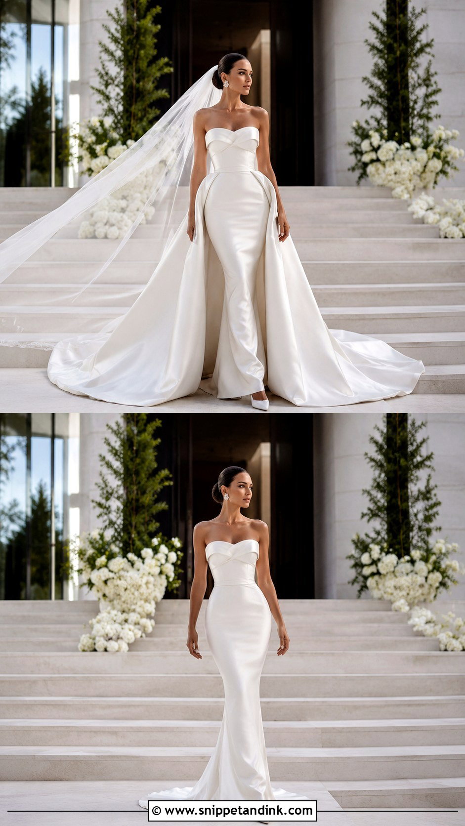 Milla Nova Wedding Dress With Detachable Train - Snippet and Ink - 20 Millanova Wedding Dress Ideas