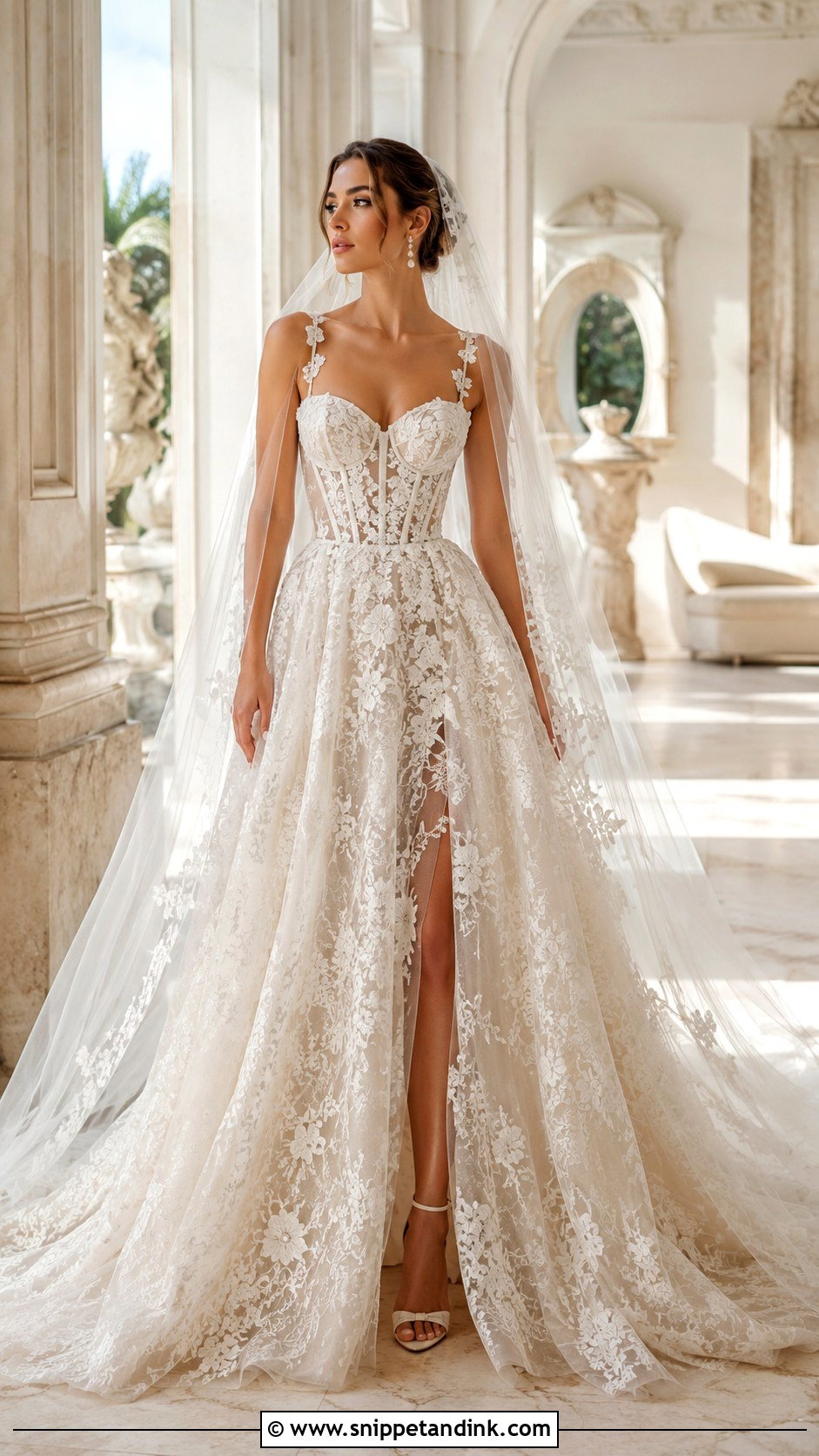 Millie Bobby Brown Galia Lahav Inspired Wedding Dress - Snippet and Ink - 30 Millie Bobby Brown Wedding Dress Ideas