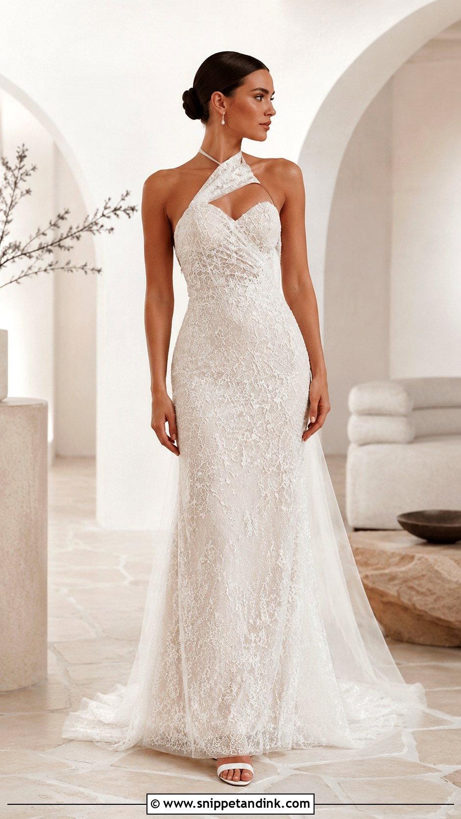 Millie Bobby Brown Halter Wedding Dress - Snippet and Ink - 30 Millie Bobby Brown Wedding Dress Ideas