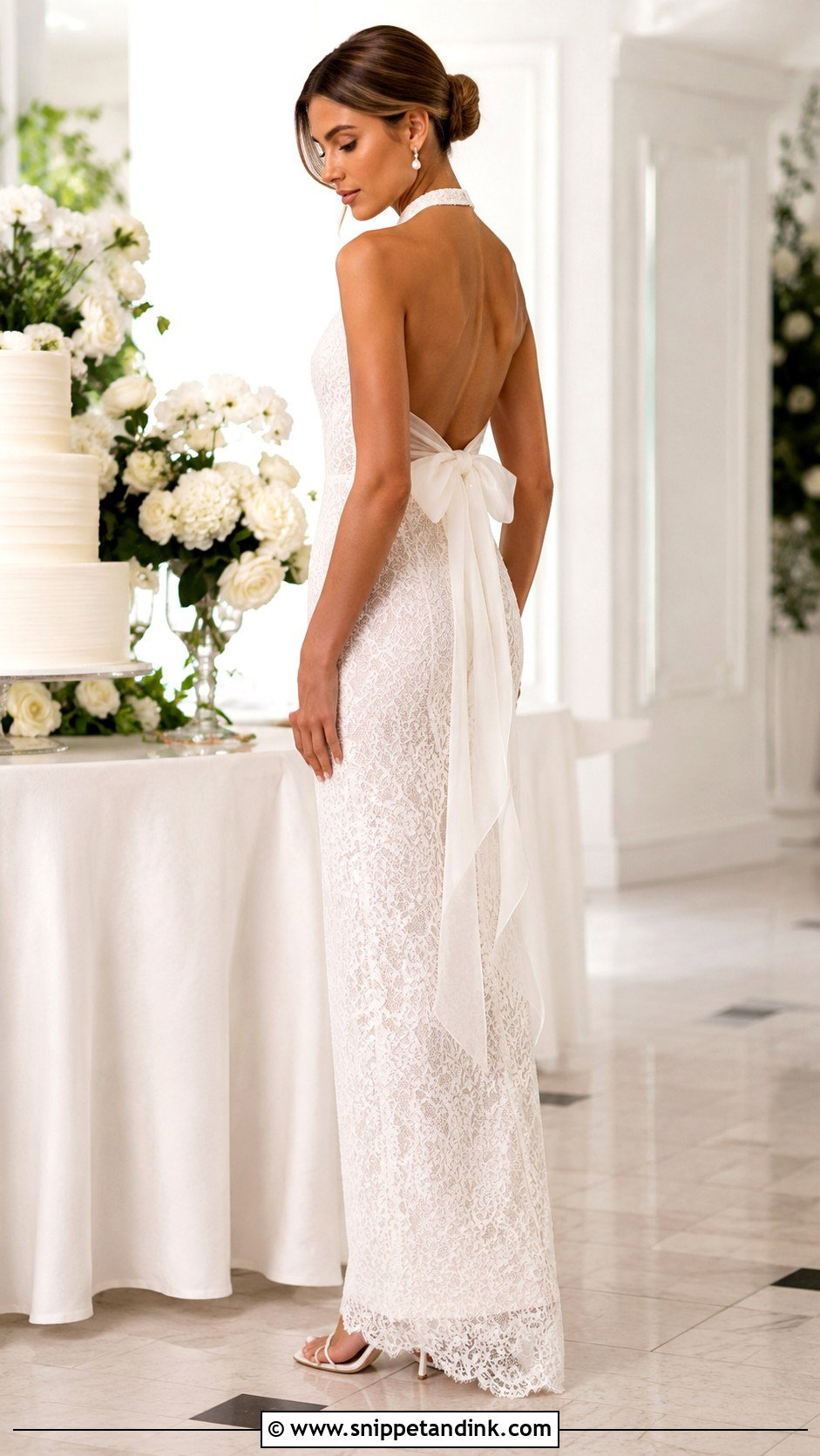 Millie Bobby Brown Lace Column Wedding Dress - Snippet and Ink - 30 Millie Bobby Brown Wedding Dress Ideas