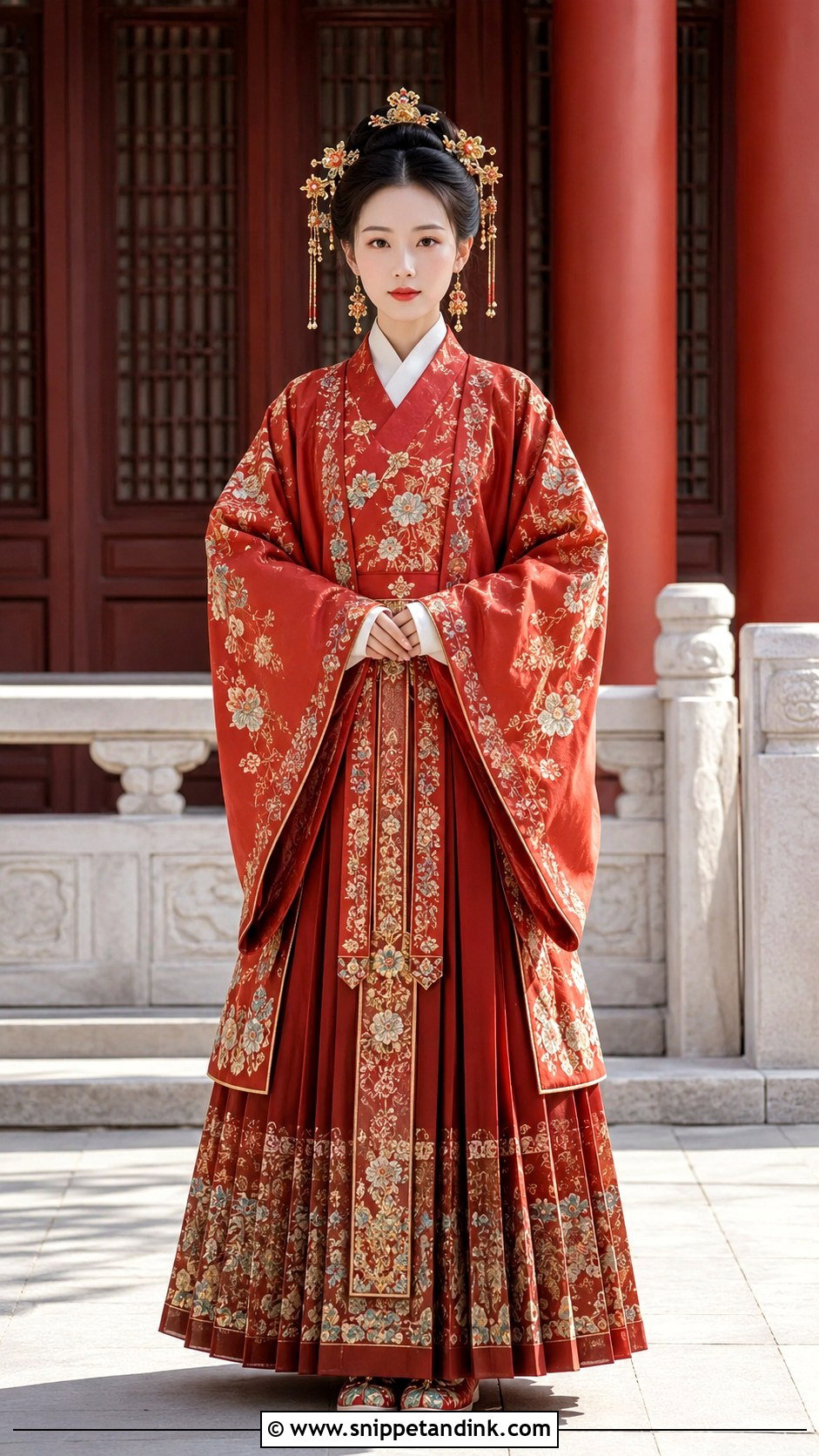 Ming Hanfu Chinese Wedding Outfit - Snippet and Ink - 20 Chinese Wedding Outfits