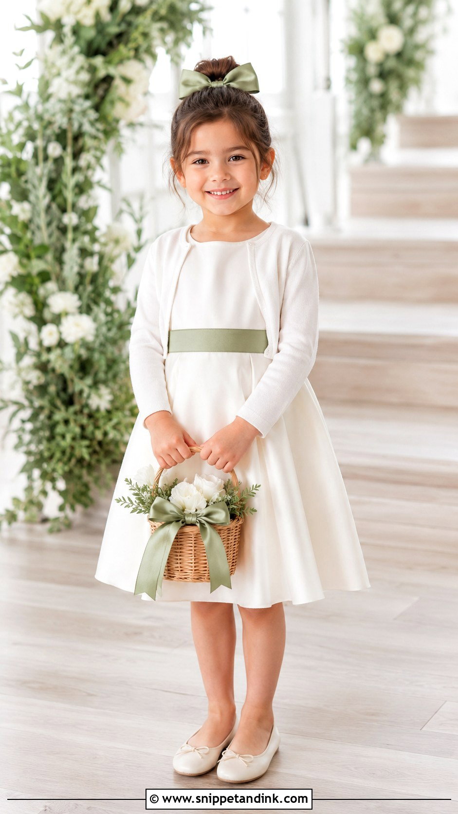 Mini Bride Dress With Colored Sash - Snippet and Ink - 20 Mini Bride Ideas