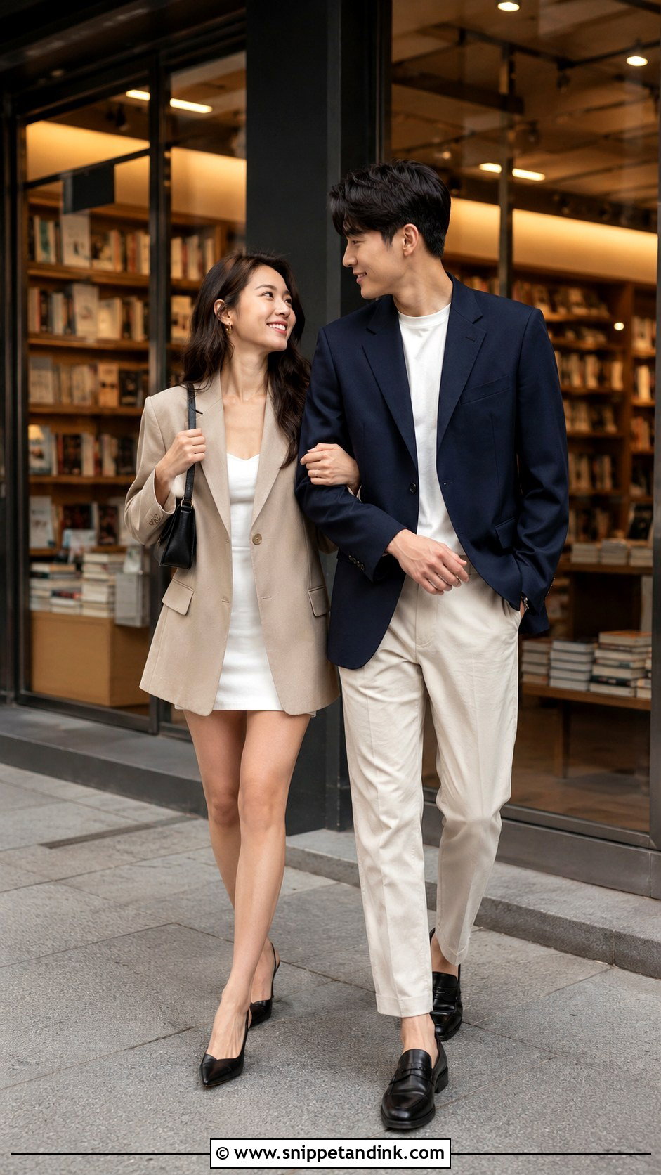 Mini Dress and Blazer Prenup Outfit - Snippet and Ink - 20 Prenup Ideas Outfits