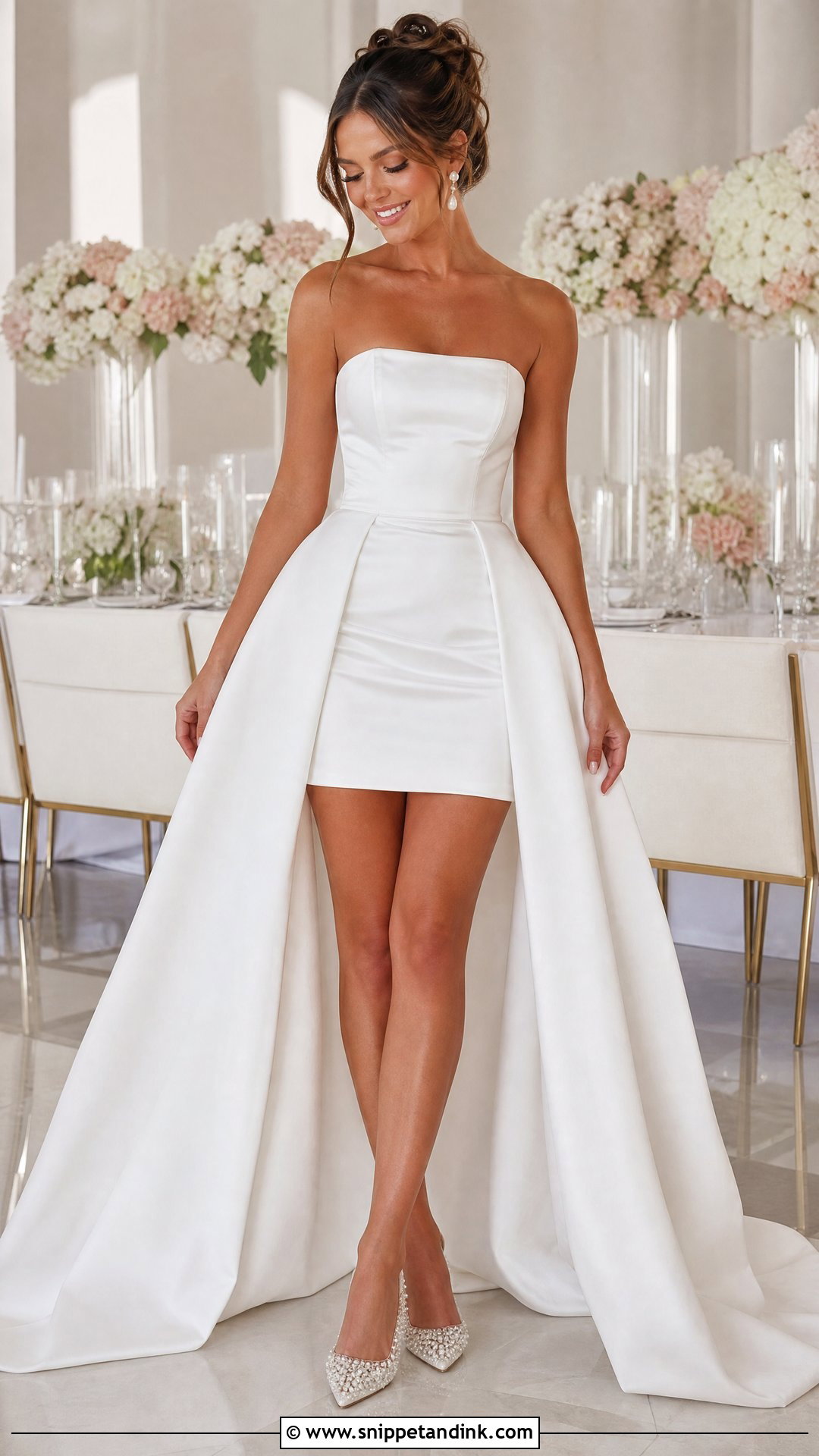 Mini Wedding Dress With Removable Long Skirt - Snippet and Ink - 20 Wedding Dress with Removable Skirt Ideas