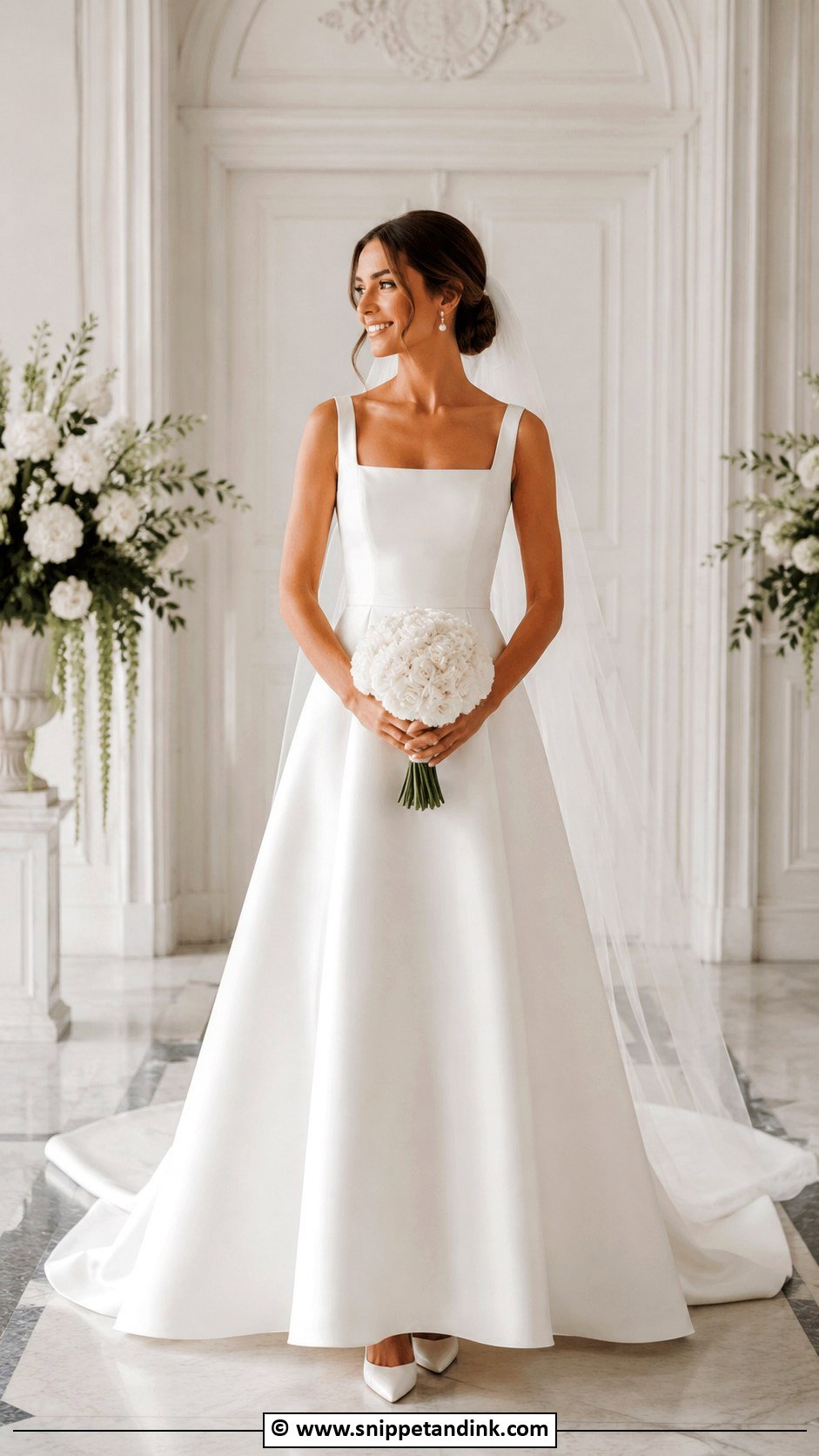Minimal A Line Wedding Dress - Snippet and Ink - 35 Minimal Wedding Dress Ideas