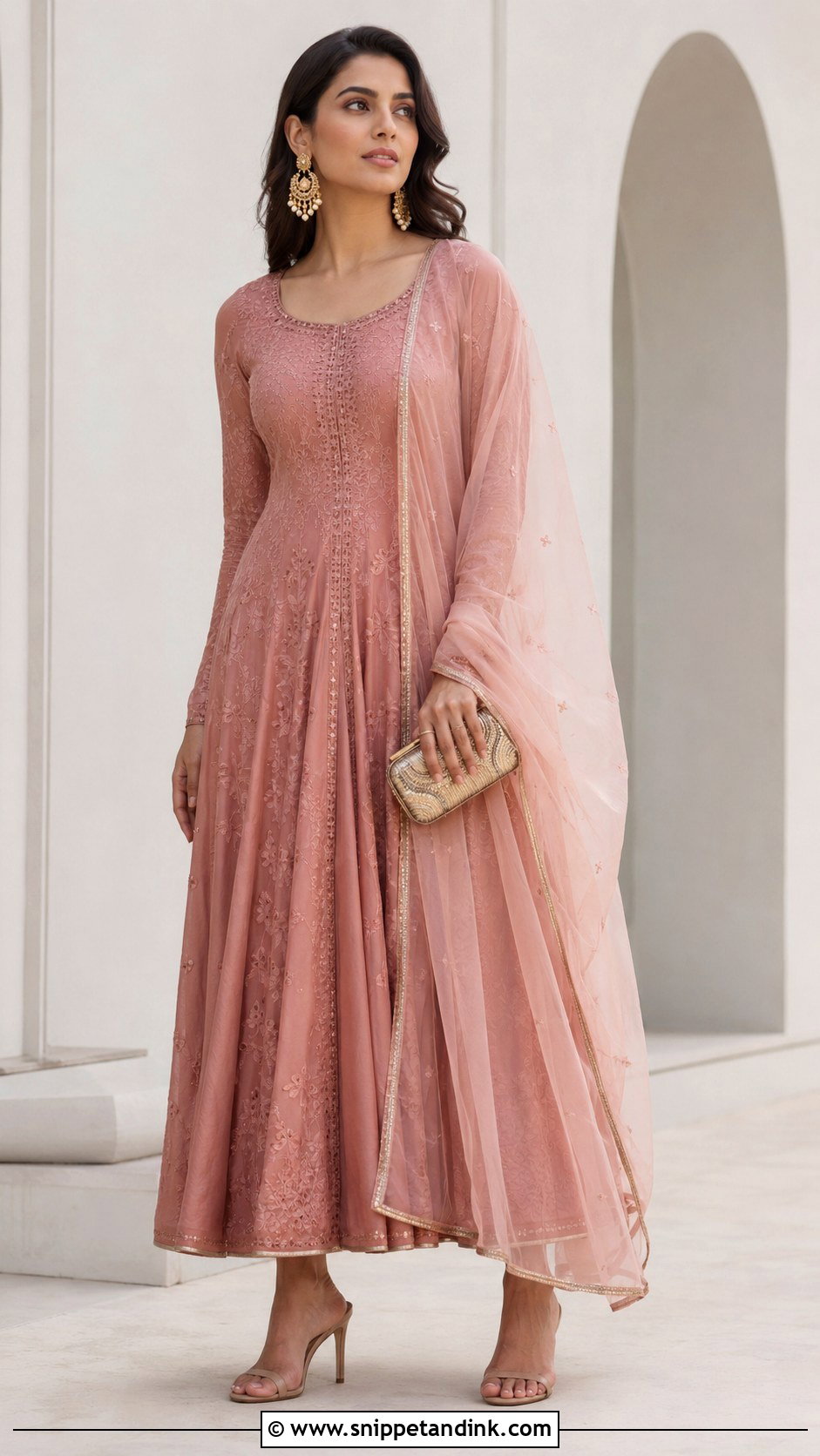 Minimal Anarkali Dress For Wedding - Snippet and Ink - 25 Wedding Anarkali Dress Ideas