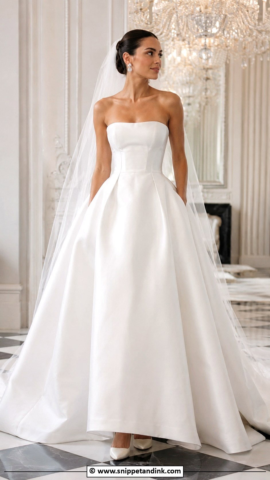 Minimal Ball Gown Wedding Dress - Snippet and Ink - 35 Minimal Wedding Dress Ideas