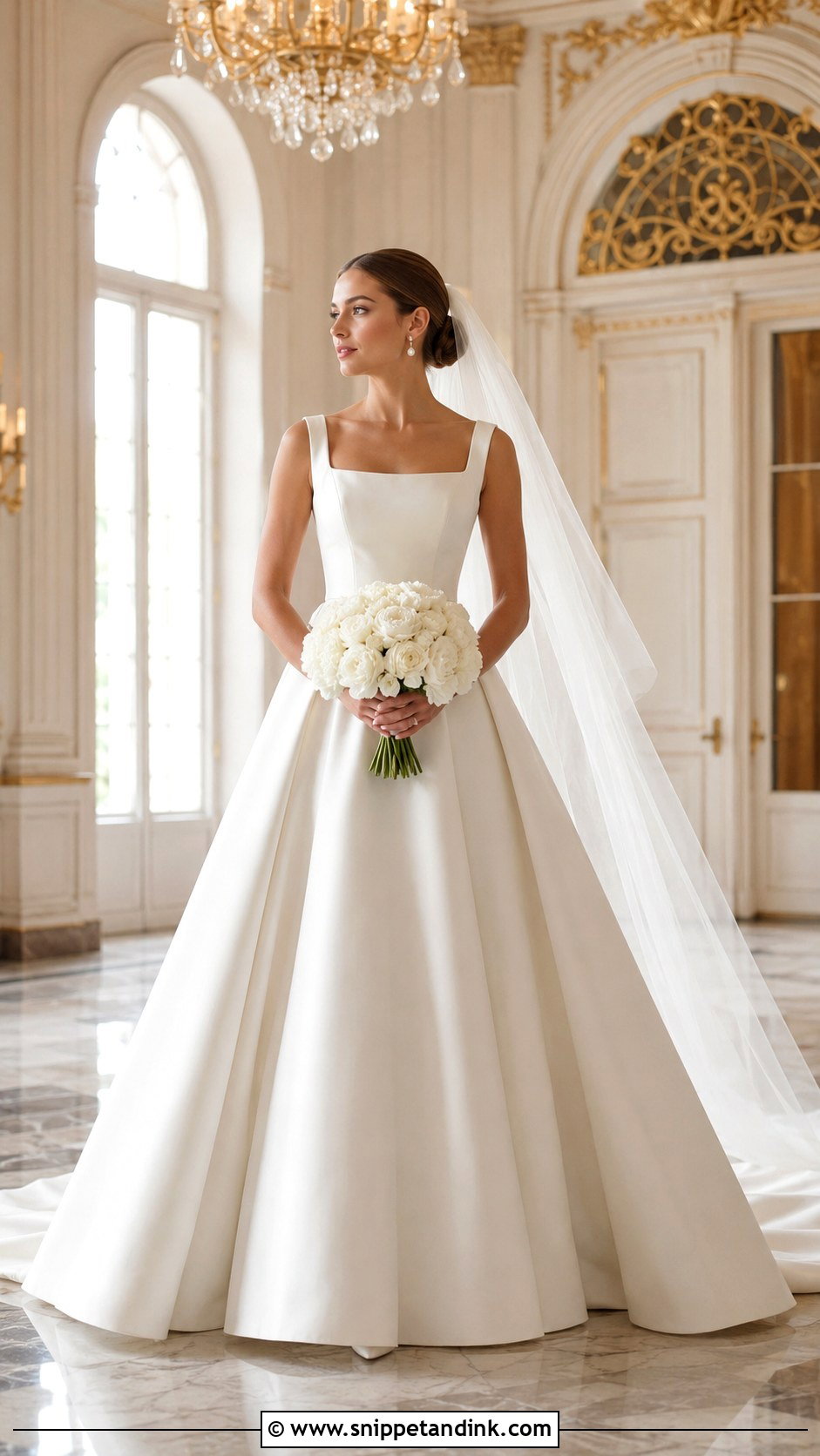 Minimal Ball Gown Wedding Dress - Snippet and Ink - 20 Minimal Bride Dress Ideas