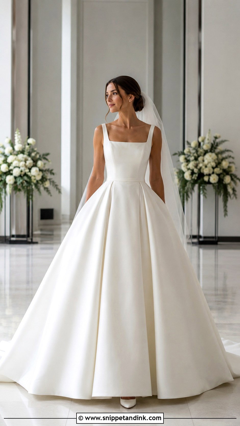 Minimal Ball Gown Wedding Dress - Snippet and Ink - 20 Minimal Wedding Dresses