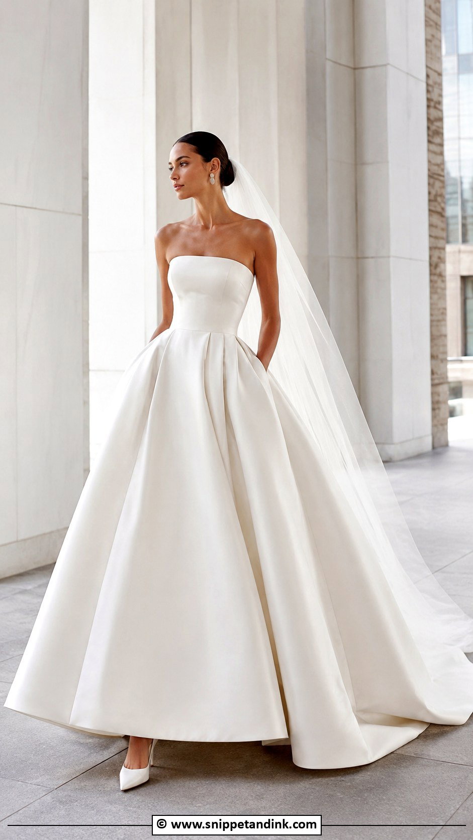 Minimal Ball Gown Wedding Dress - Snippet and Ink - 30 Wedding Dresses Ball Gown