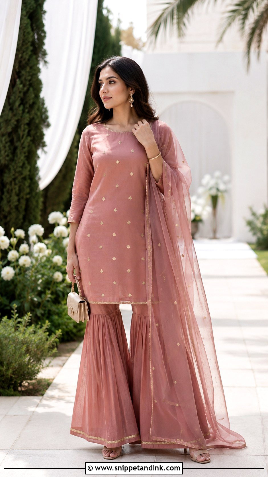 Minimal Banaras Booti Sharara Set - Snippet and Ink - 20 Banaras Sharara Designs