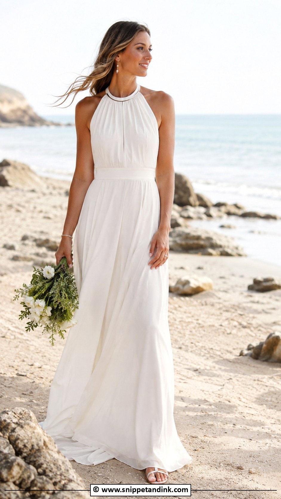 Minimal Beach Wedding Dress - Snippet and Ink - 35 Minimal Wedding Dress Ideas
