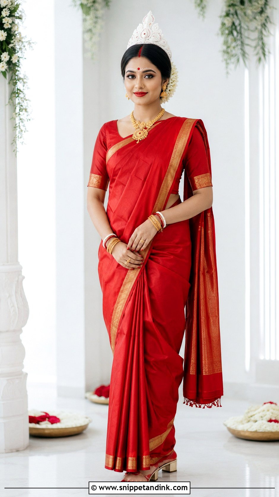 Minimal Bengali Bride - Snippet and Ink - 20 Bengali Bride Ideas