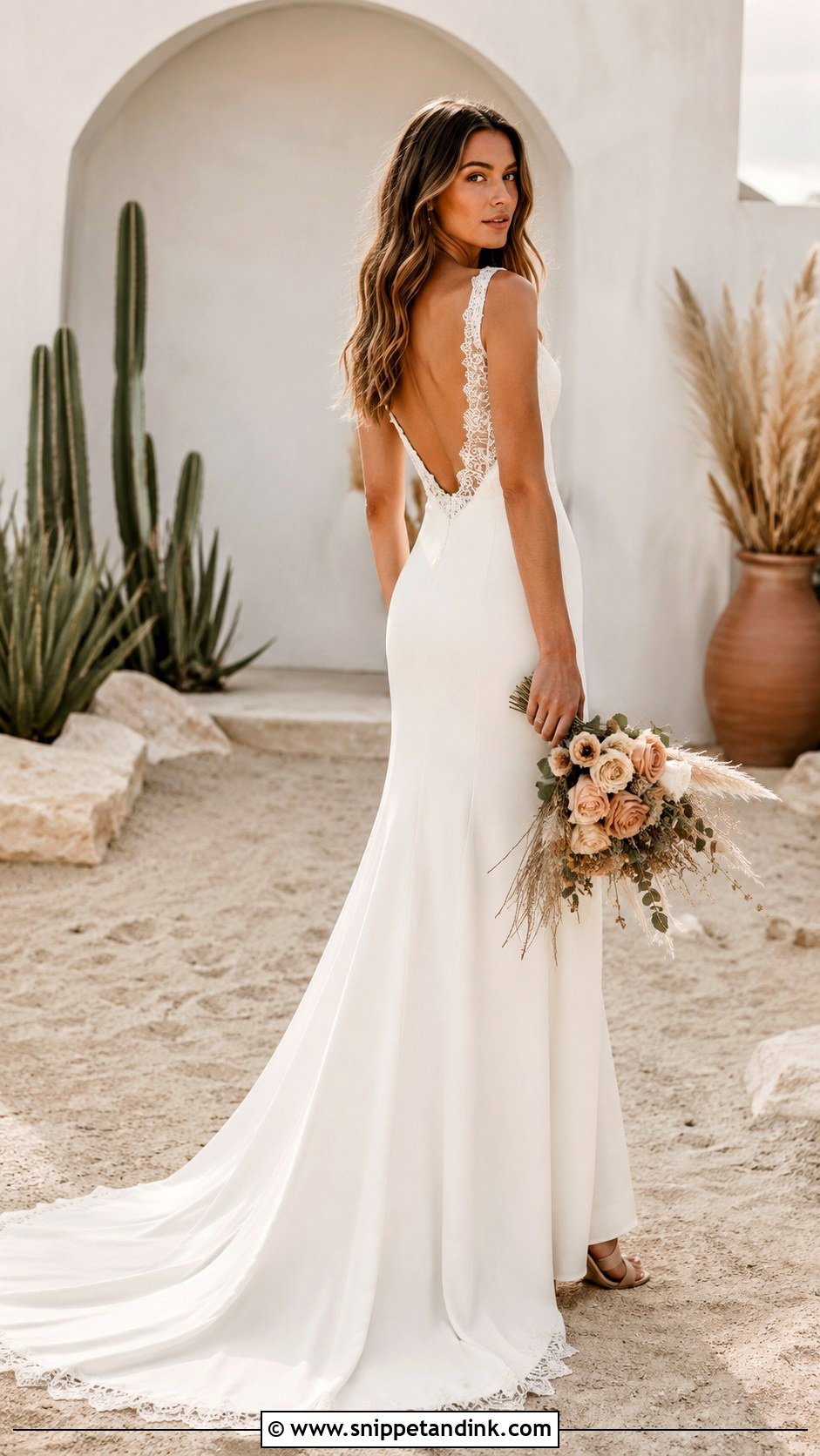 Minimal Boho Wedding Dress - Snippet and Ink - 30 Boho Wedding Dress Ideas