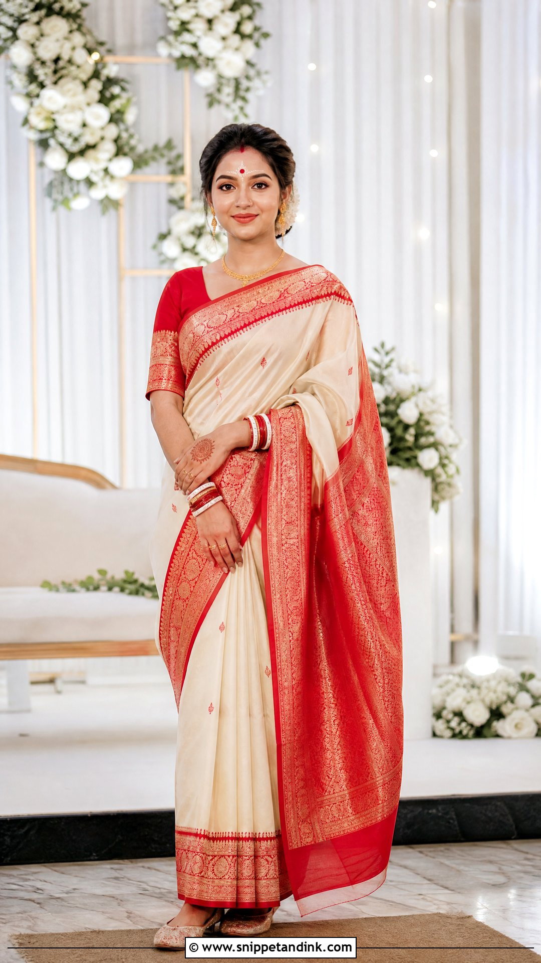 Minimal Bridal Kolka Design - Snippet and Ink - 25 Bridal Kolka Design Ideas
