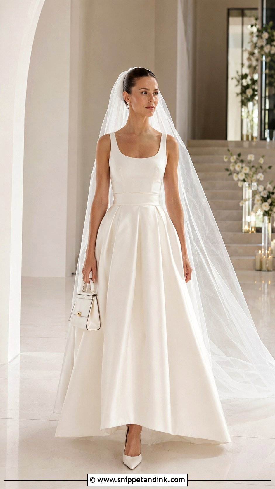 Minimal Bridal Tank With Full Maxi Skirt - Snippet and Ink - 20 Bride Top Ideas