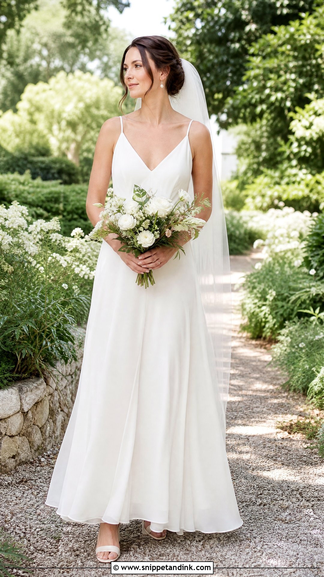 Minimal Bride Garden Wedding Dress - Snippet and Ink - 20 Minimal Bride Ideas