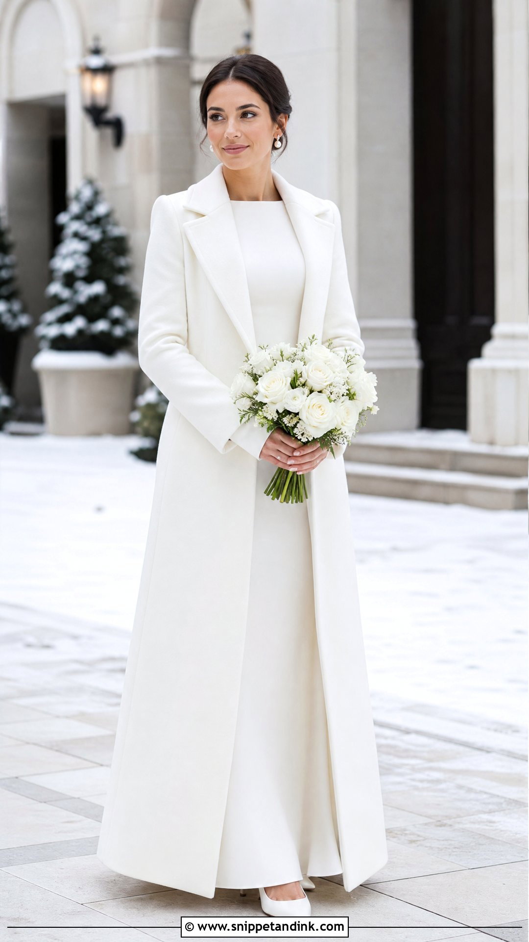 Minimal Bride Winter Wedding Outfit - Snippet and Ink - 20 Minimal Bride Ideas