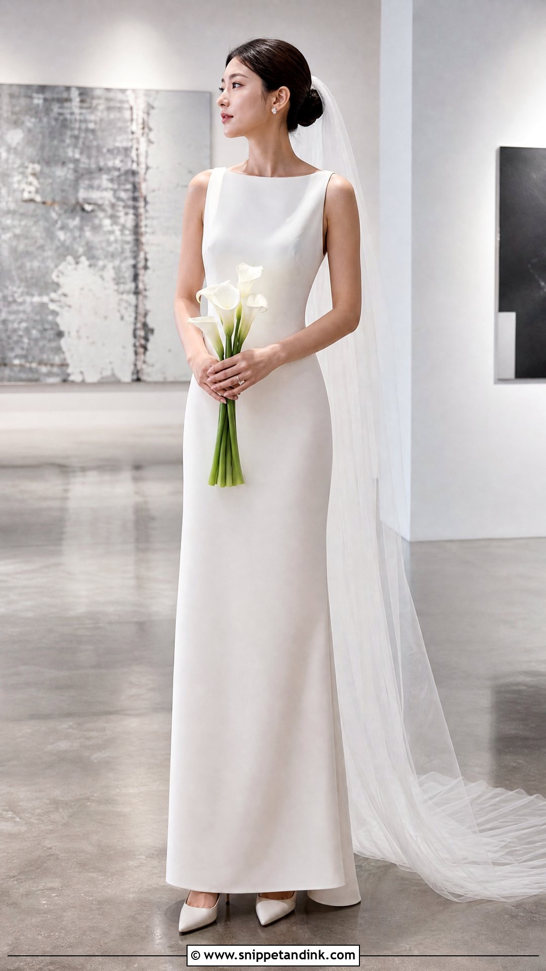 Minimal Column Ulzzang Wedding Dress - Snippet and Ink - 20 Ulzzang Wedding Dress Ideas