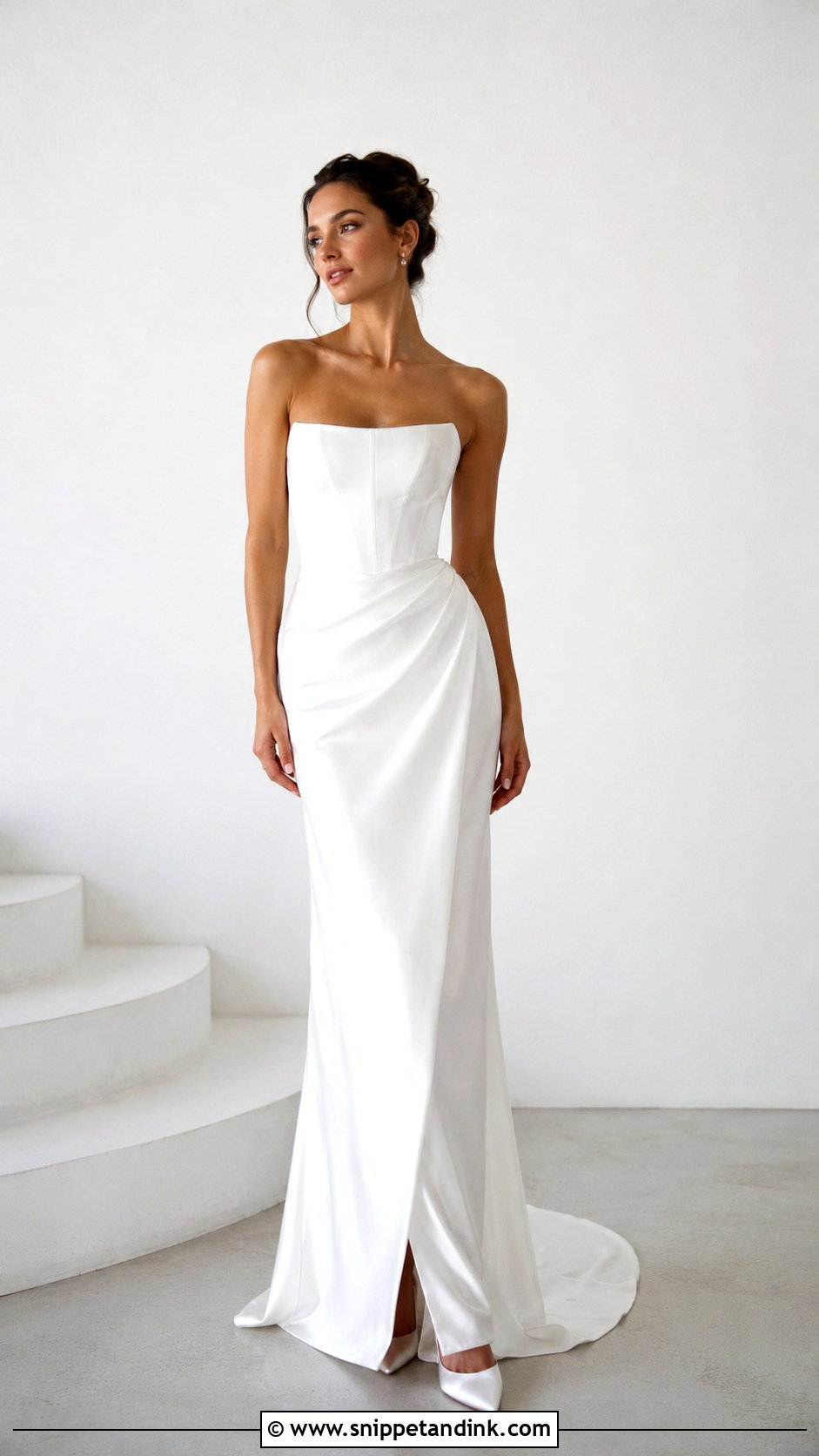 Minimal Corset Bodice Wedding Dress - Snippet and Ink - 25 Wedding Dress Corset Bodice Ideas