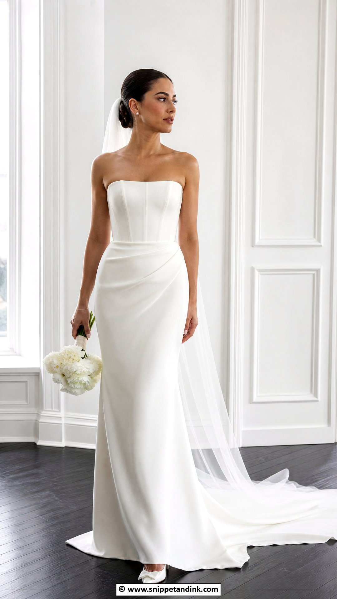 Minimal Corset Wedding Dress - Snippet and Ink - 35 Corset Wedding Dress Ideas