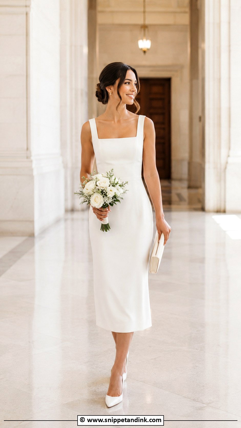 Minimal Courthouse Wedding Dress - Snippet and Ink - 30 Courthouse Wedding Dress Civil Ceremony Ideas