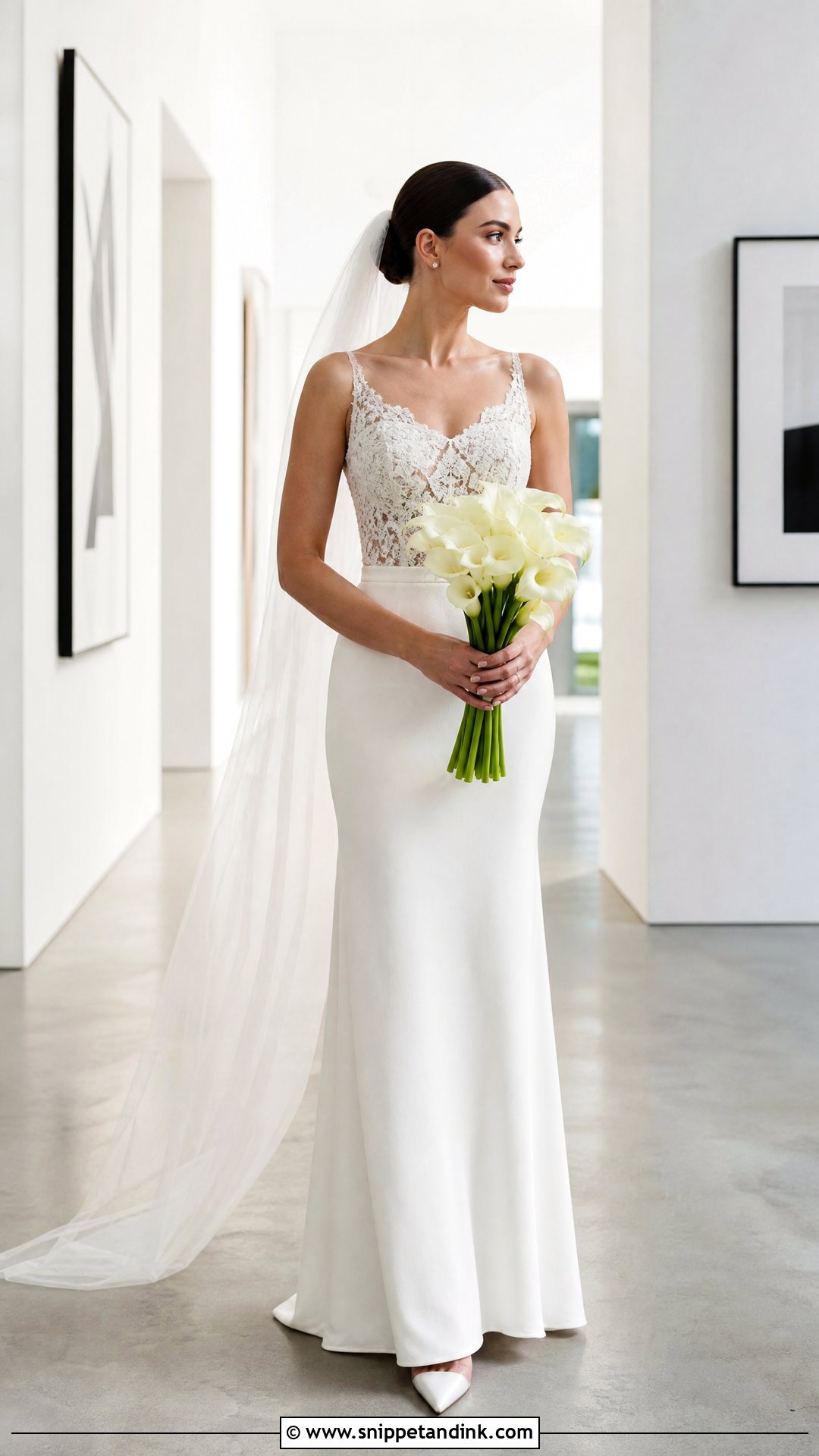 Minimal Dantel Wedding Dress - Snippet and Ink - 20 Wedding Dresses Dantel