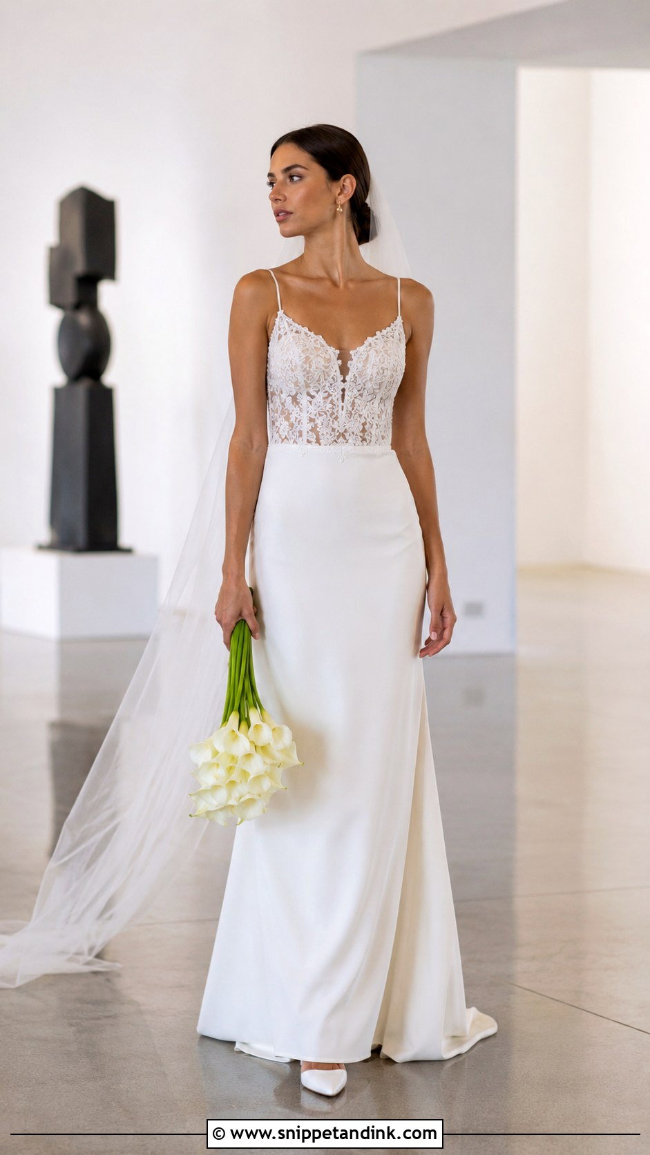 Minimal Lace Wedding Dress - Snippet and Ink - 25 Elegant Lace Wedding Dress Ideas