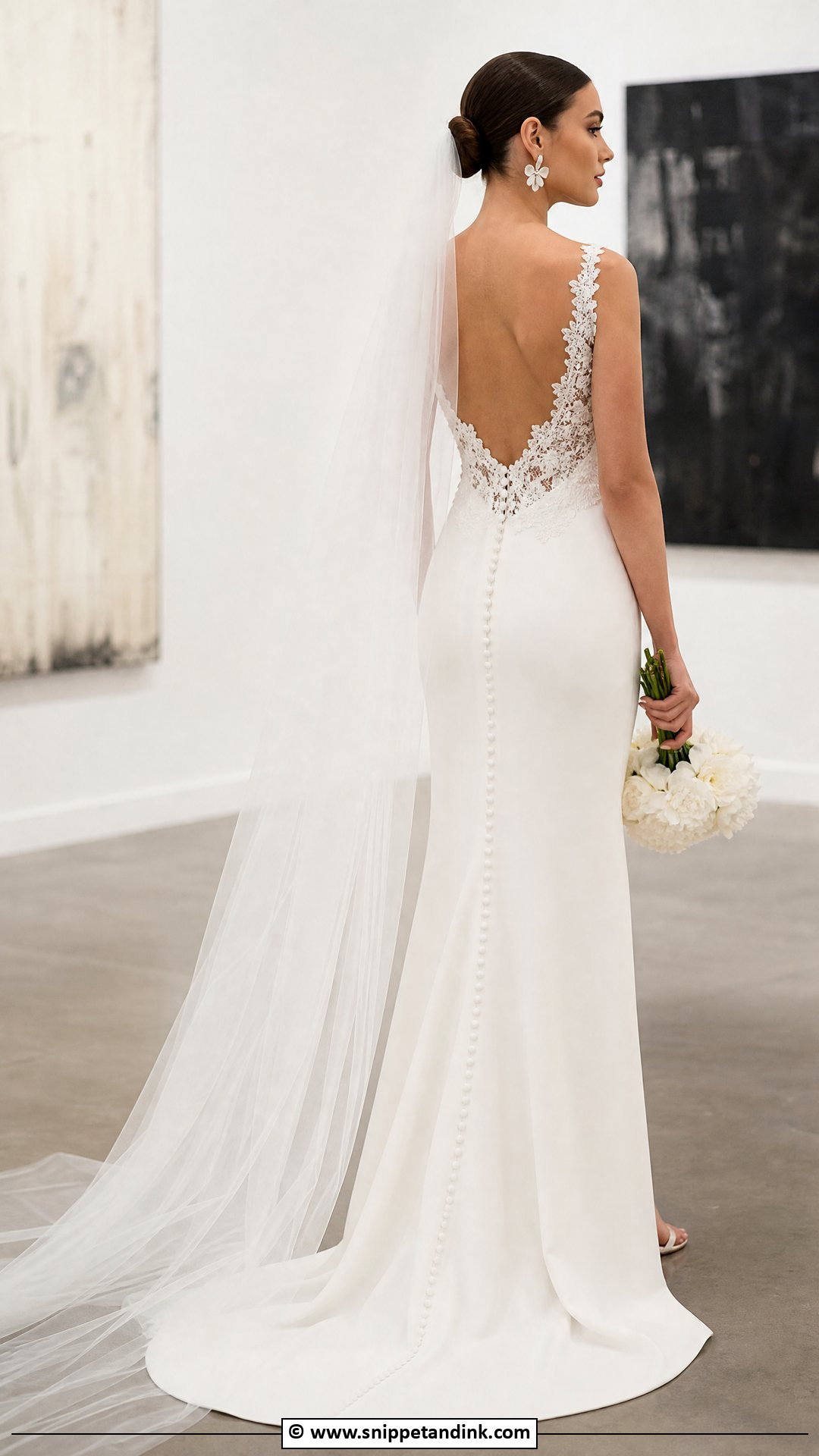 Minimal Lace Wedding Dress - Snippet and Ink - 35 Lace Wedding Dress Ideas