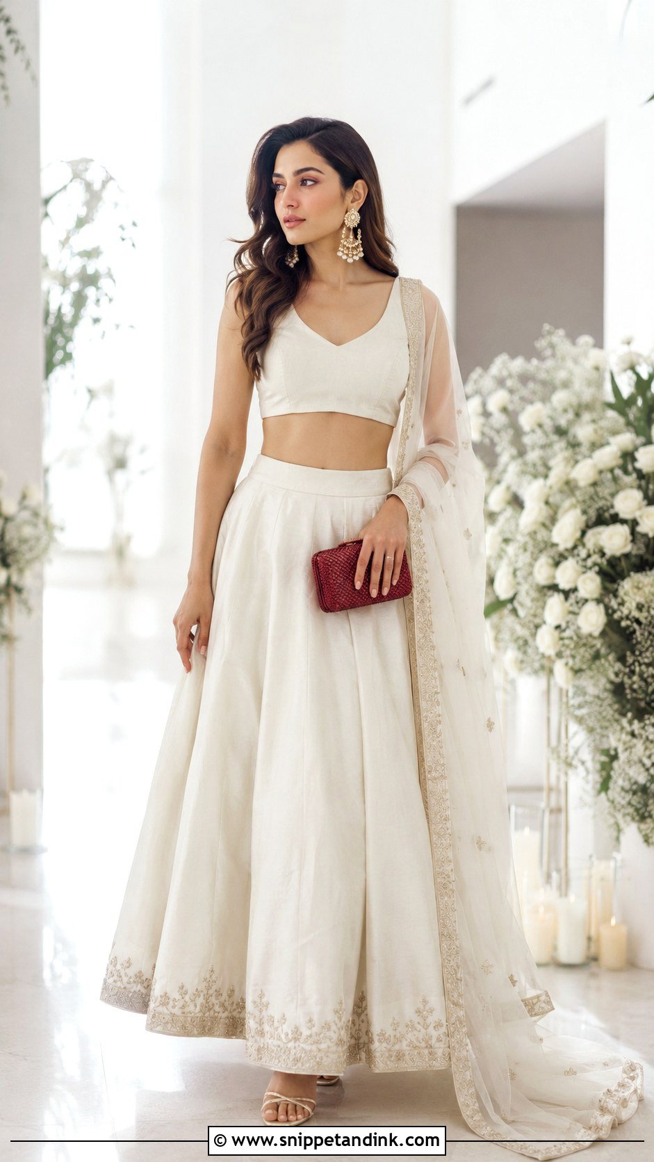 Minimal Lengha Choli - Snippet and Ink - 25 Modern Wedding Lengha Choli Ideas