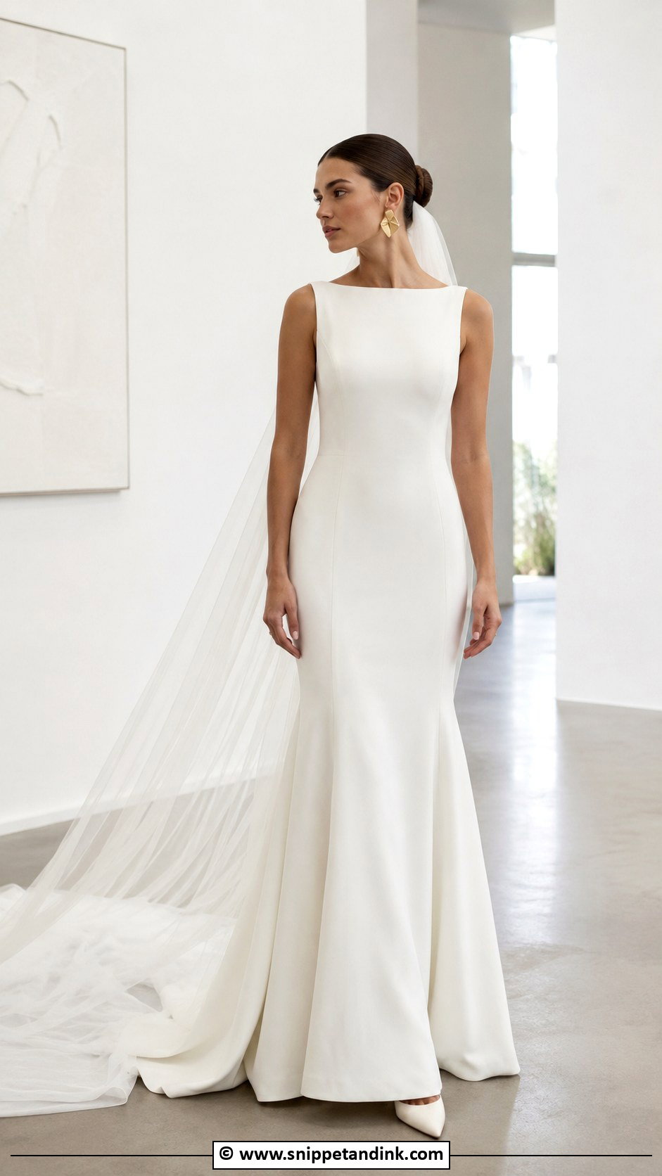 Minimal Mermaid Wedding Dress - Snippet and Ink - 35 Mermaid Wedding Dresses