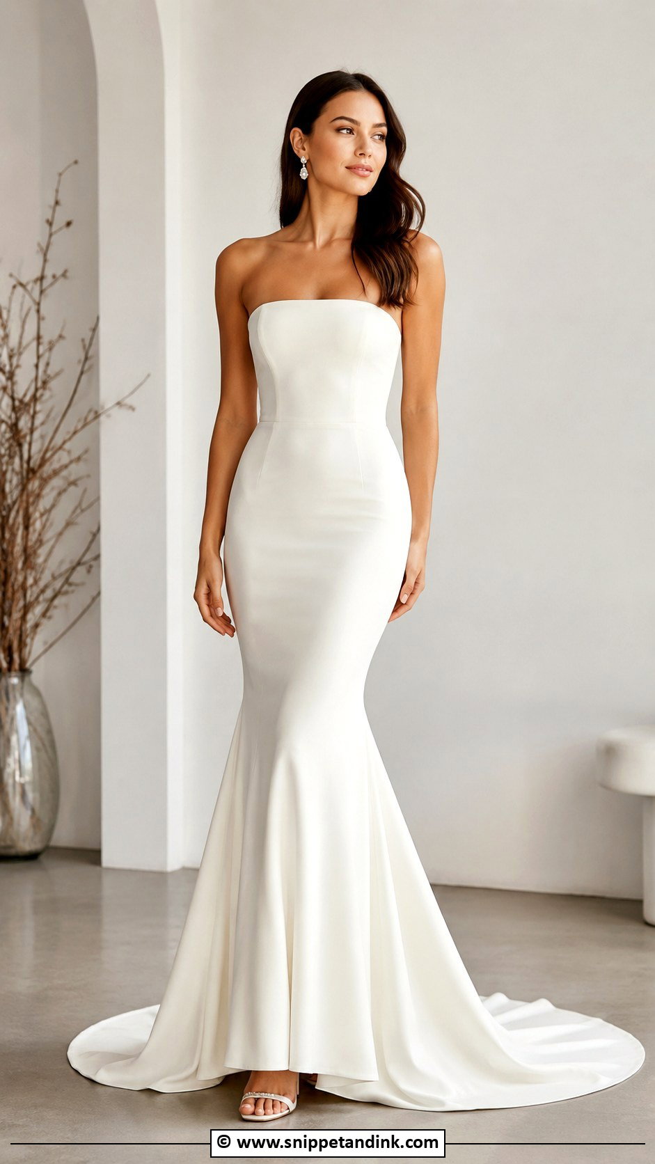 Minimal Mermaid Wedding Dress - Snippet and Ink - 35 Minimal Wedding Dress Ideas