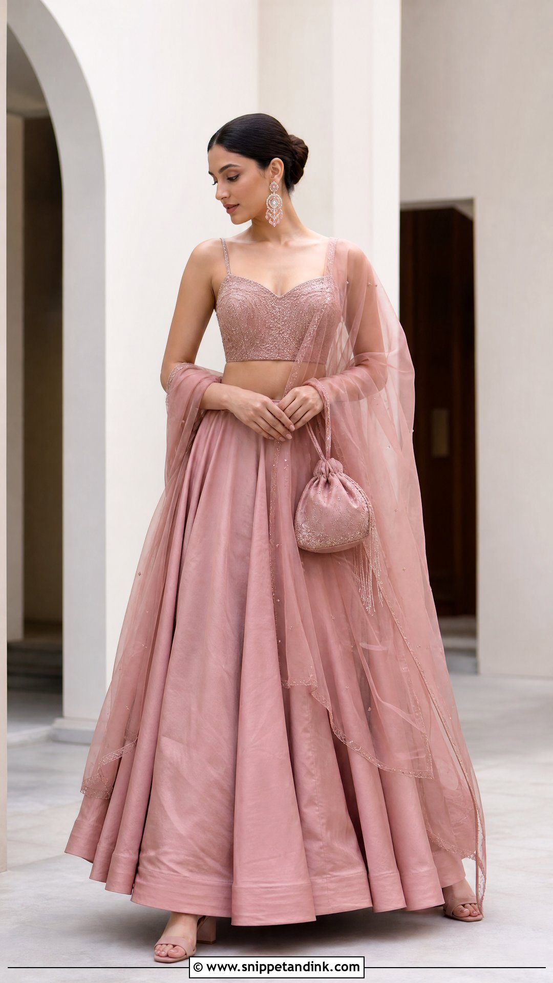 Minimal Monochrome Wedding Lehenga - Snippet and Ink - 20 Lenghas for Wedding Ideas