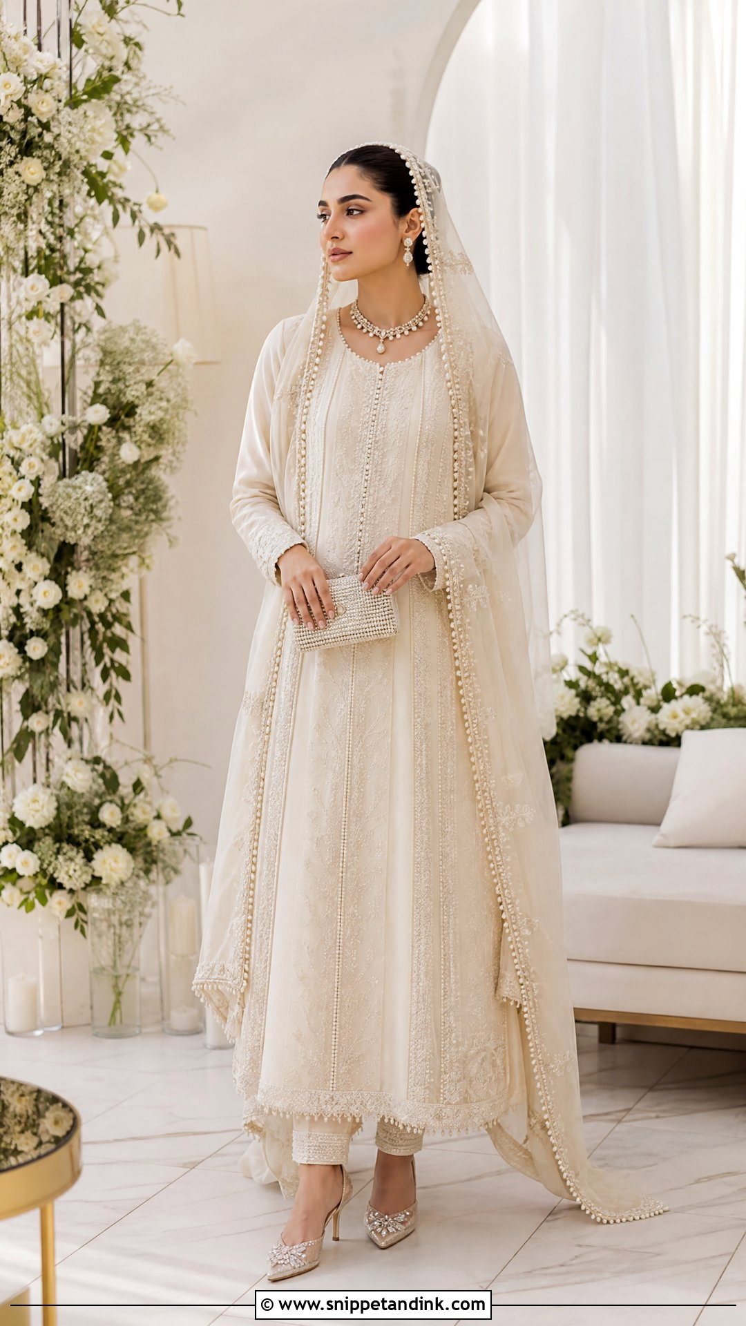 Minimal Pakistani Bridal Dress - Snippet and Ink - 20 Pakistani Dulhan Wedding Bride Dress Ideas