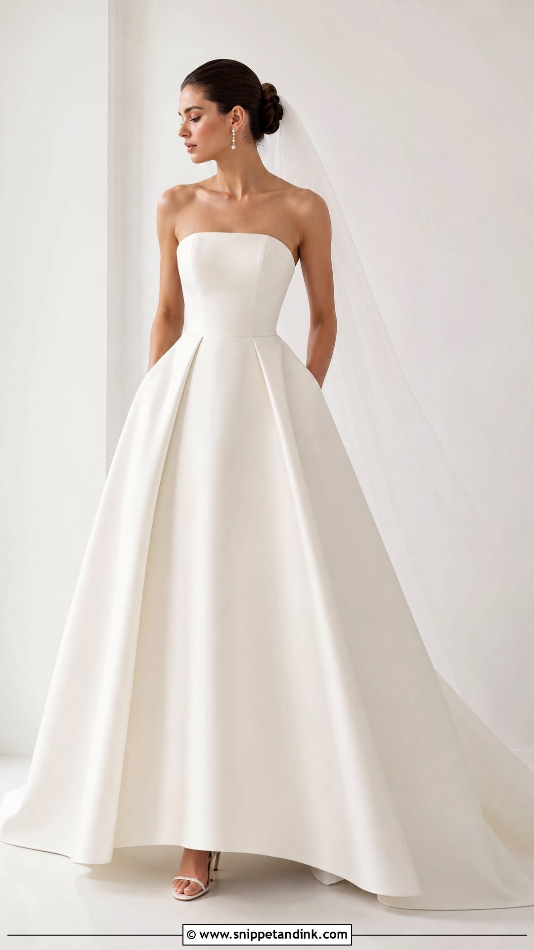 Minimal Princess Wedding Gown - Snippet and Ink - 25 Princess Wedding Gown Ideas