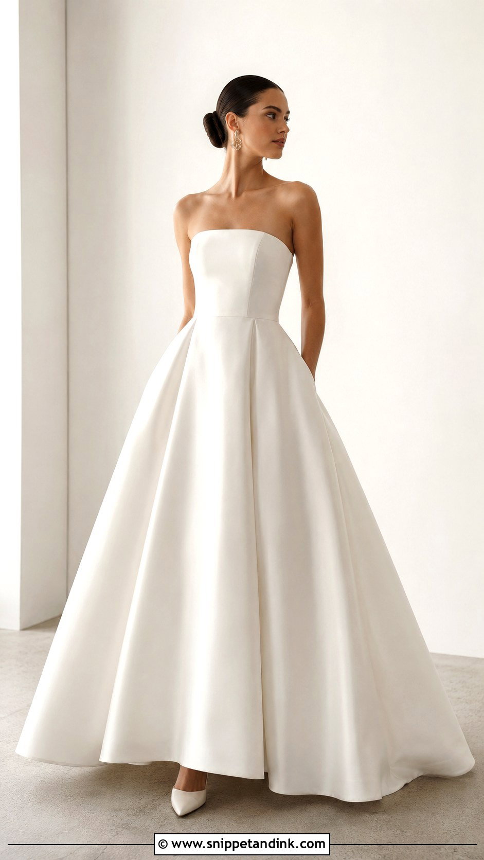 Minimal Puffy Wedding Dress - Snippet and Ink - 25 Puffy Wedding Dress Ideas