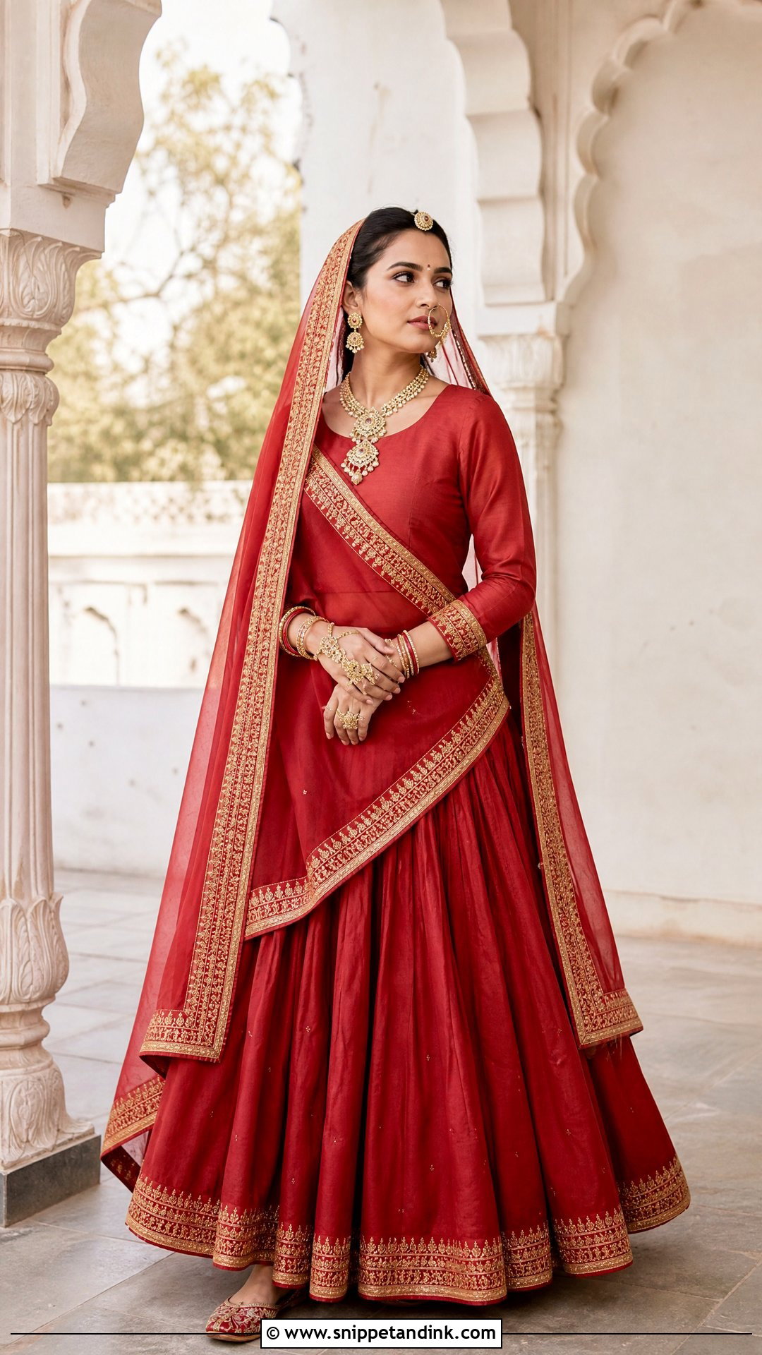Minimal Rajputi Bridal Look - Snippet and Ink - 20 Rajputi Bridal Look Ideas