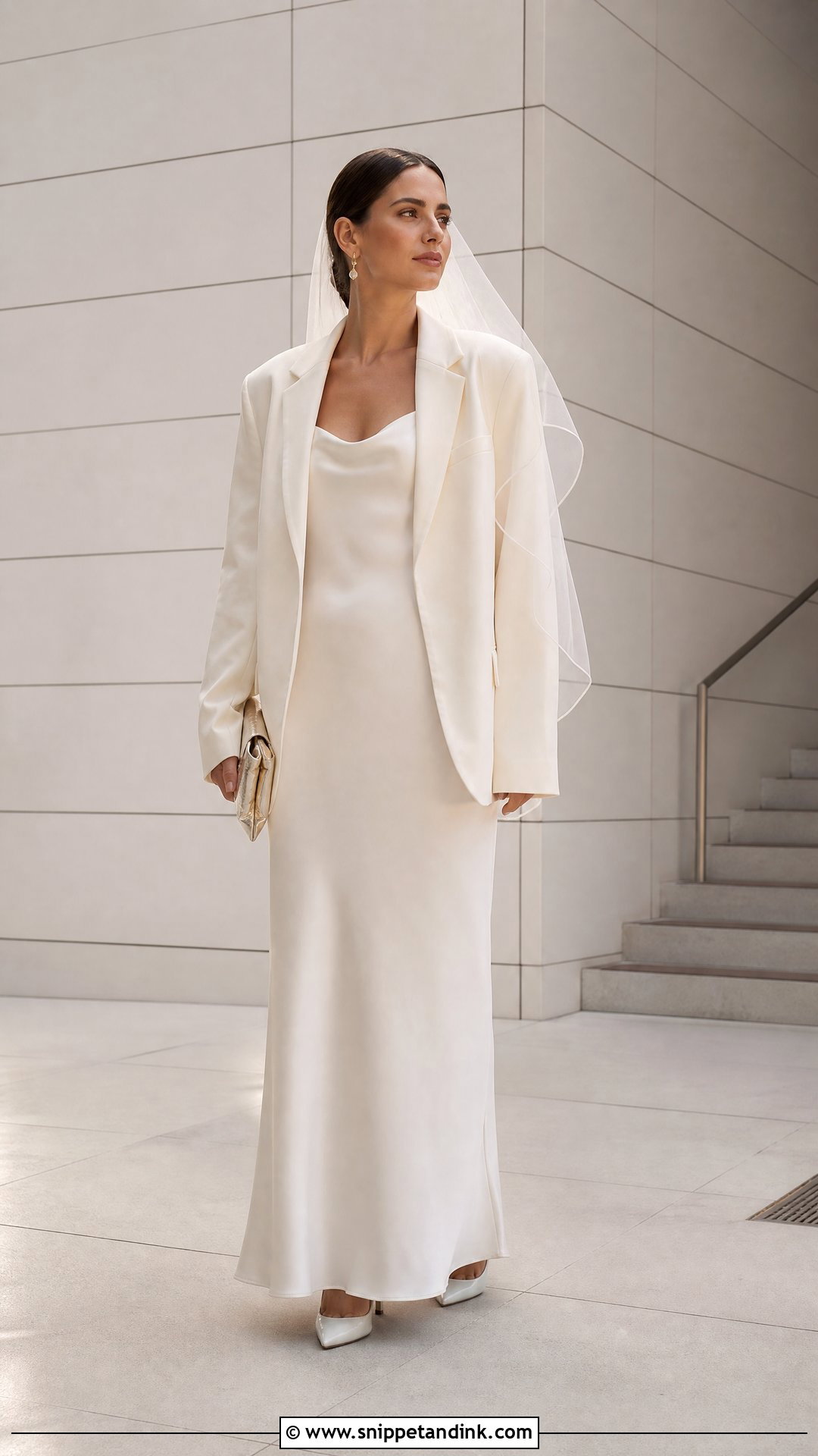 Minimal Recycled Slip Wedding Dress - Snippet and Ink - 20 Recycled Wedding Dress Ideas