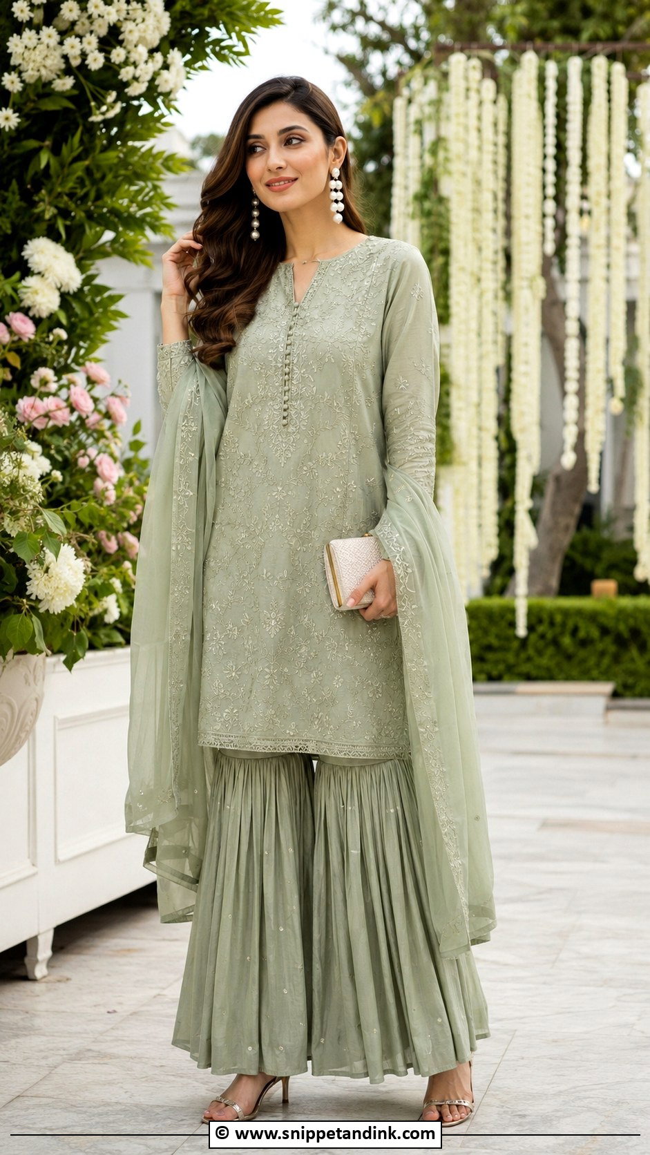 Minimal Sarara Dress For Wedding - Snippet and Ink - 30 Sarara Dress Indian Weddings Ideas