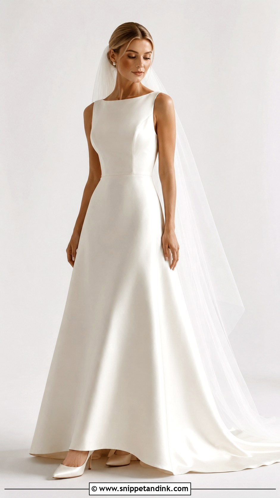Minimal Satin A Line Wedding Dress - Snippet and Ink - 25 Satin a Line Wedding Dress Ideas