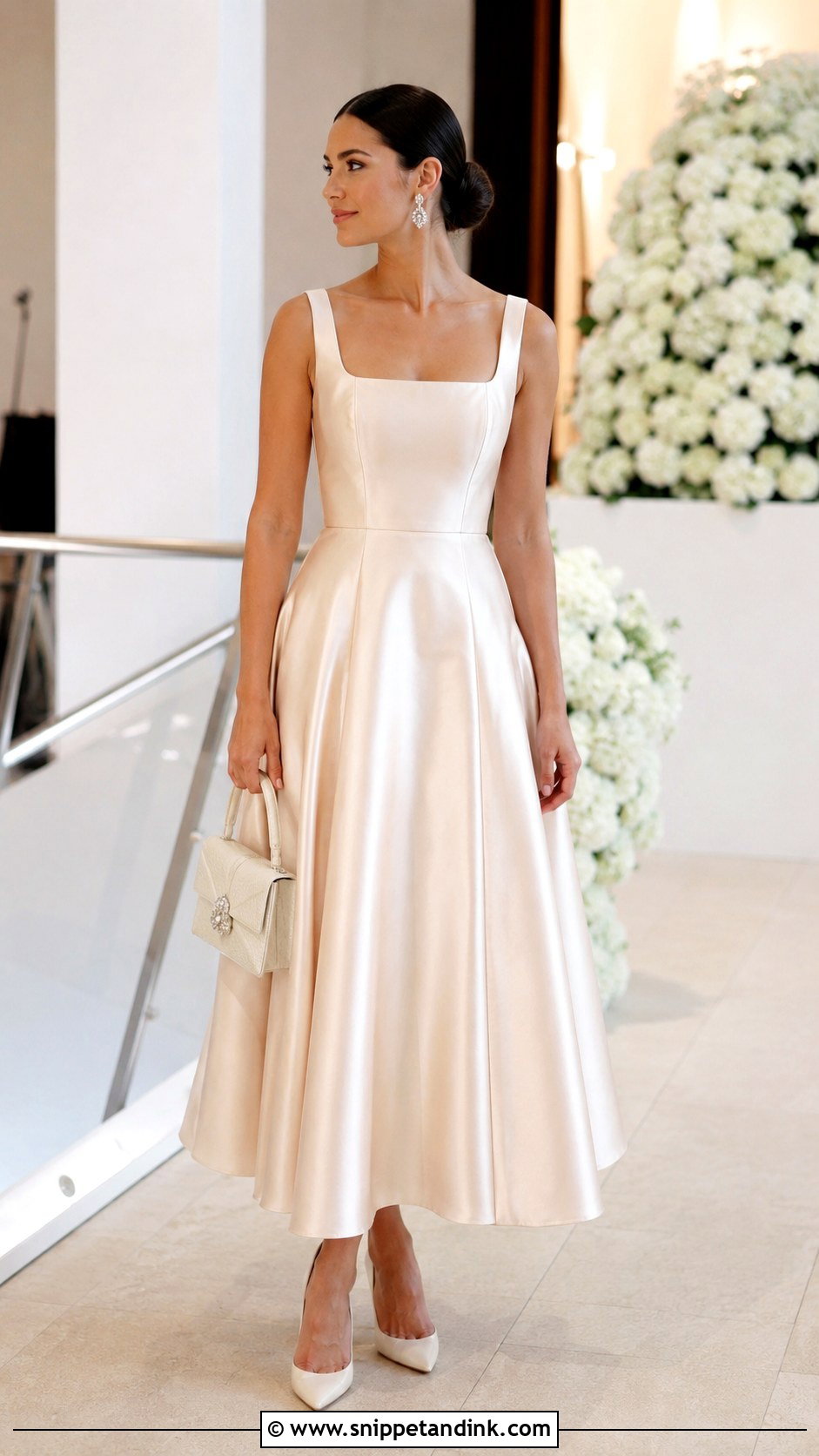 Minimal Satin Wedding Frock - Snippet and Ink - 20 Frock Design for Wedding Ideas