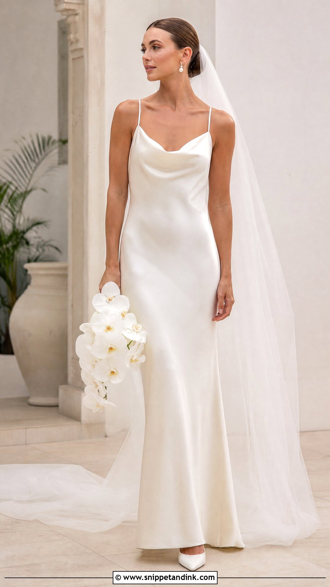 Minimal Slip Wedding Dress - Snippet and Ink - 20 Elegant Wedding Dress Inspo Ideas