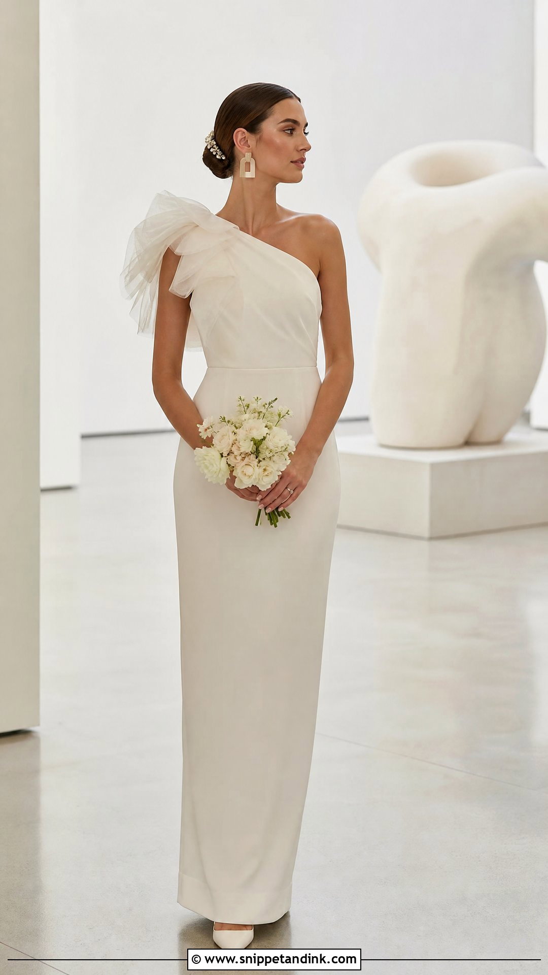 Minimal Tulle Ruffle Wedding Dress - Snippet and Ink - 20 Tulle Ruffle Wedding Dress Ideas