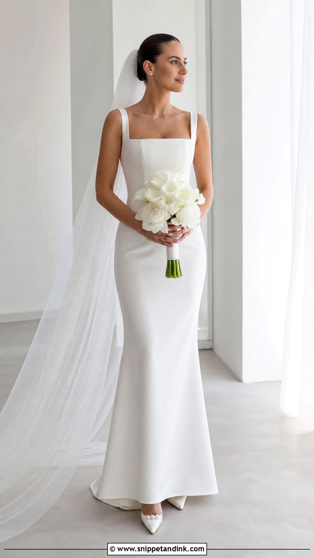 Minimal Turkish Bridal Dress - Snippet and Ink - 25 Turkish Bridal Dresses