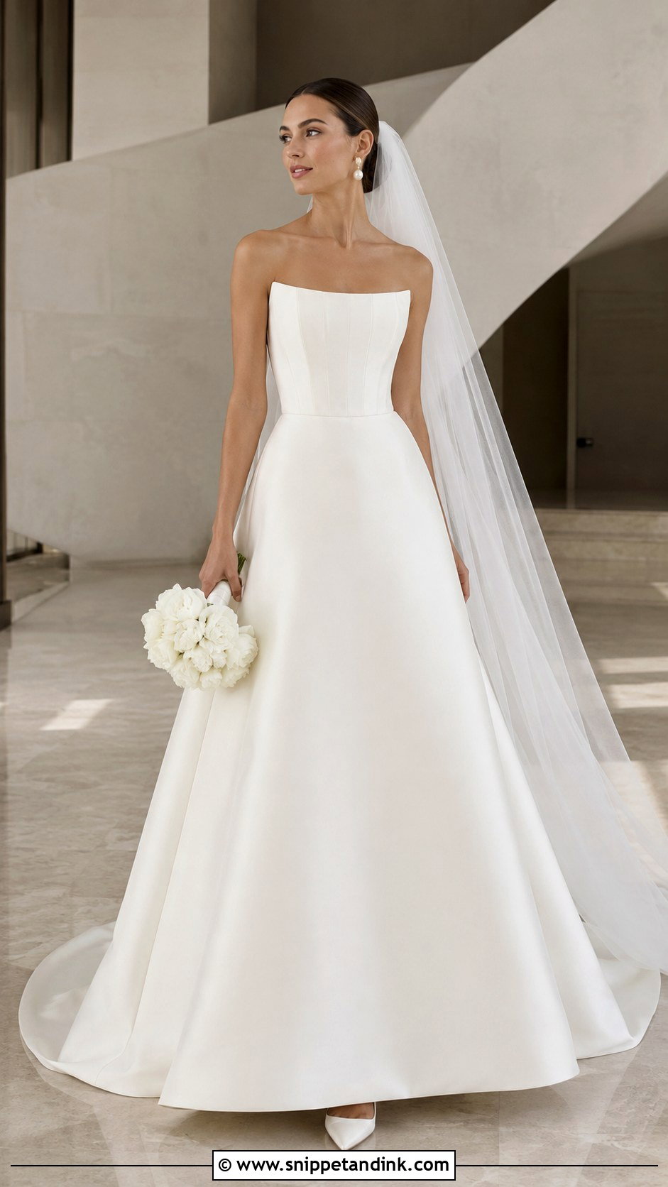 Minimalist A Line Corset Wedding Dress - Snippet and Ink - 20 A Line Corset Wedding Dress Ideas