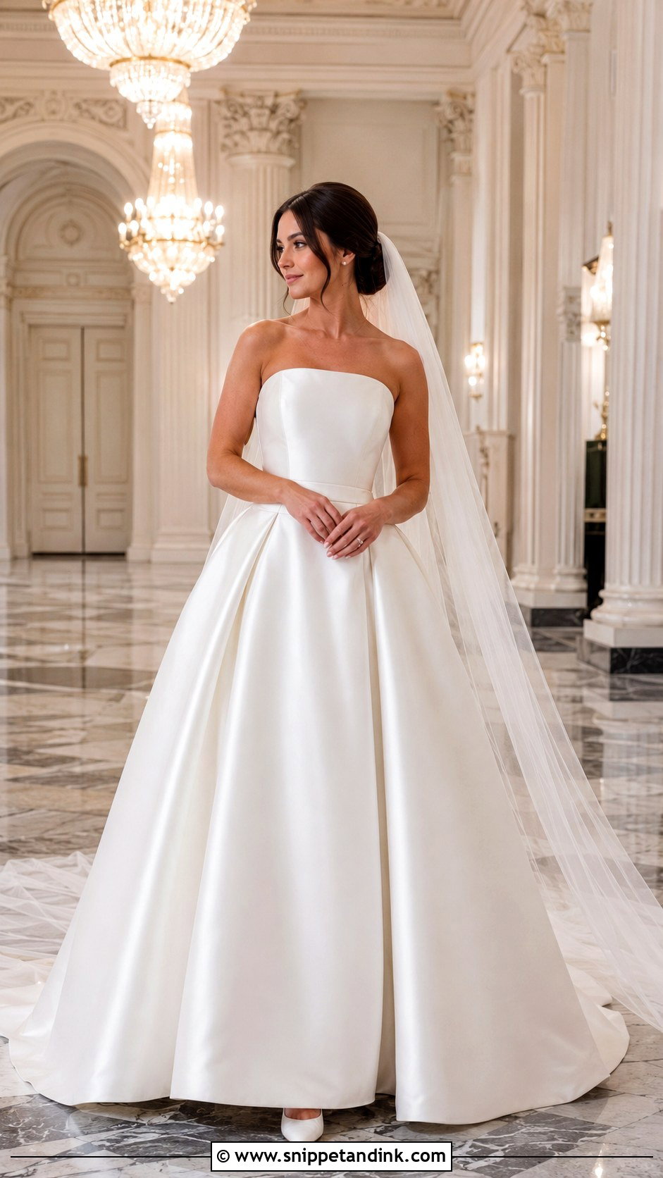 Minimalist Ball Gown - Snippet and Ink - 20 Minimalist Simple Wedding Gown Ideas