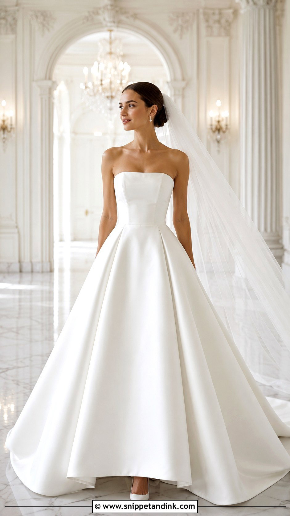 Minimalist Ball Gown Wedding Dress - Snippet and Ink - 25 Classic Minimalist Wedding Dress Ideas