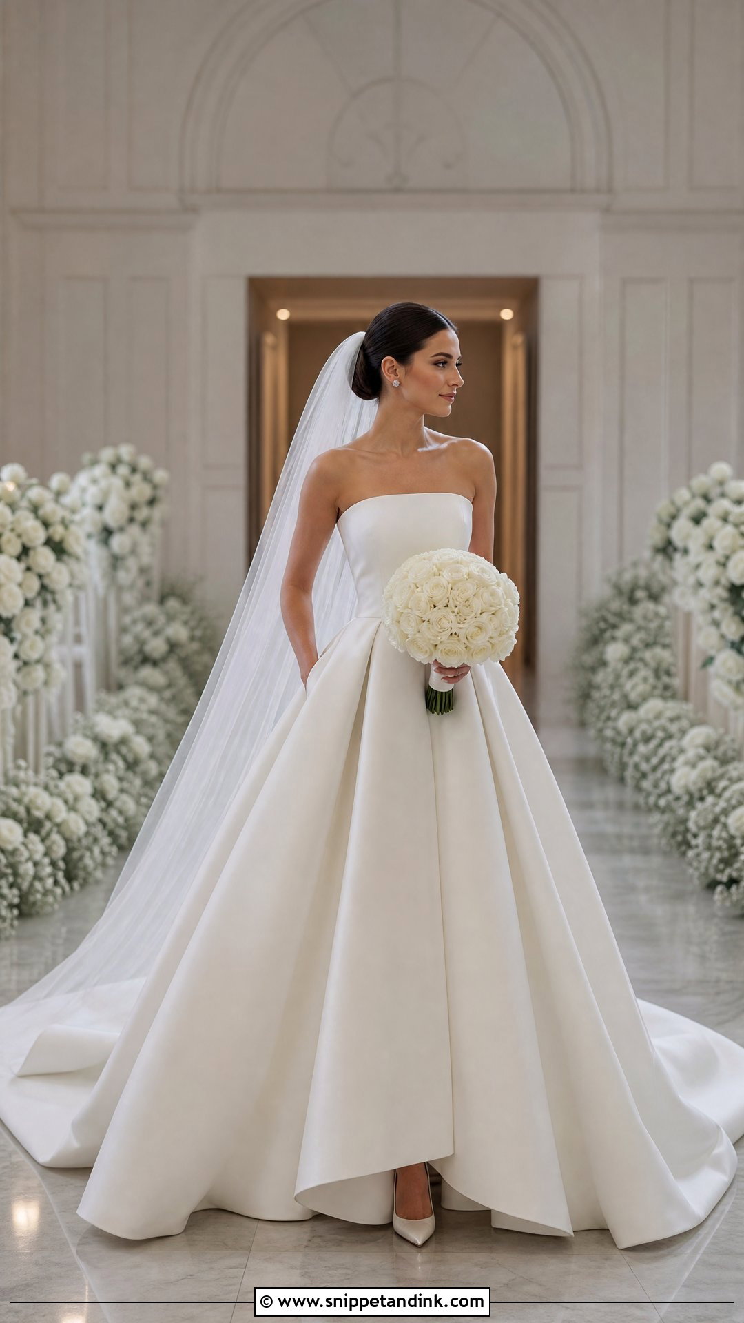 Minimalist Ball Gown Wedding Dress - Snippet and Ink - 20 Unique Simple Wedding Dress Ideas